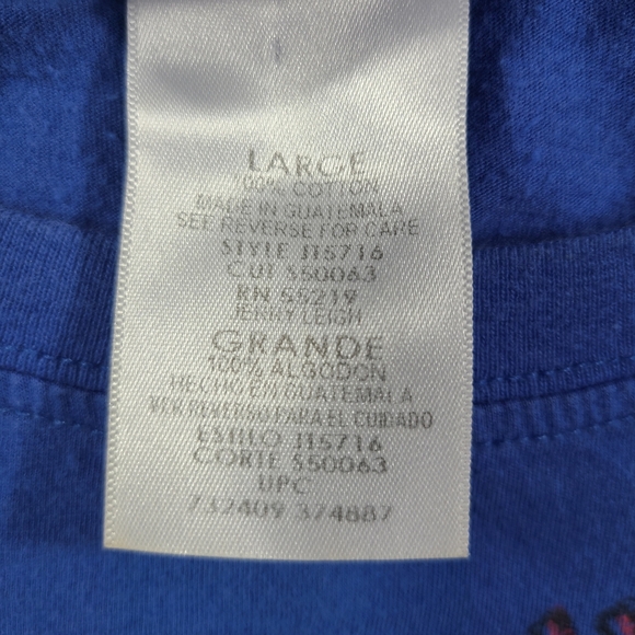 Vintage Y2K Smurfs Graphic Shirt Womans Large Blue Slim Fit Tee Jenny Leigh - Picture 5 of 14